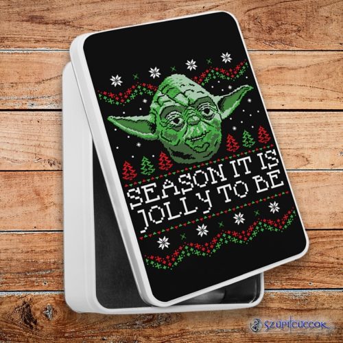 Star Wars Vianočný Yoda kovový sendvičový box (úložný box)