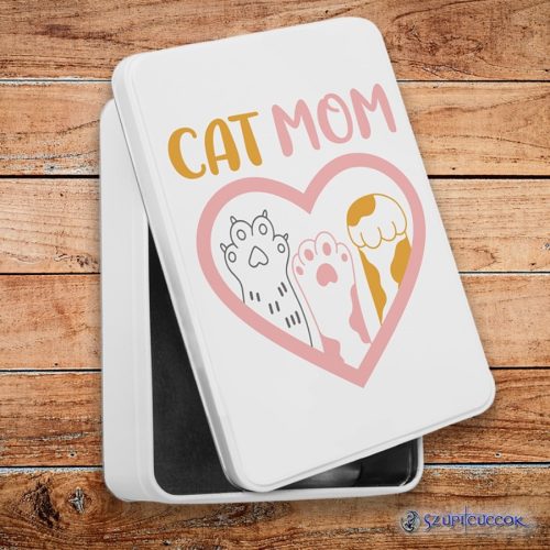 Cat Mom kovový sendvičový box (úložný box)