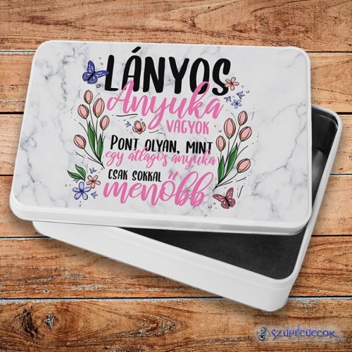Dievčenská mama kovový sendvičový box (úložný box)