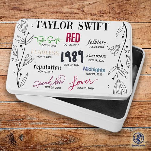 Taylor Swift Albumy kovový sendvičový box (úložný box)