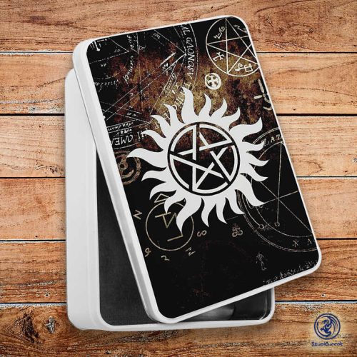 Supernatural Pentagram tetovanie kovový sendvičový box (úložný box)