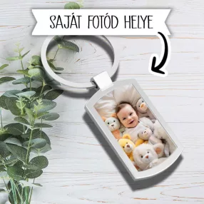 Jedinečná foto kovová kľúčenka
