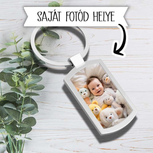 Jedinečná foto kovová kľúčenka